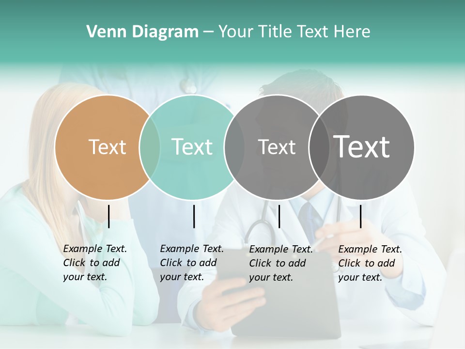 A Doctor And A Patient Discussing Something On A Clipboard PowerPoint Template