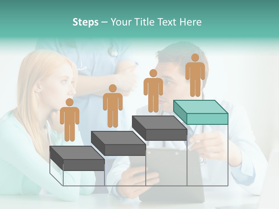 A Doctor And A Patient Discussing Something On A Clipboard PowerPoint Template