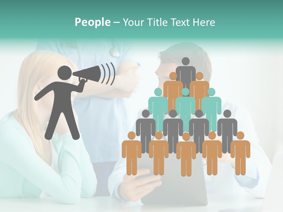 A Doctor And A Patient Discussing Something On A Clipboard PowerPoint Template