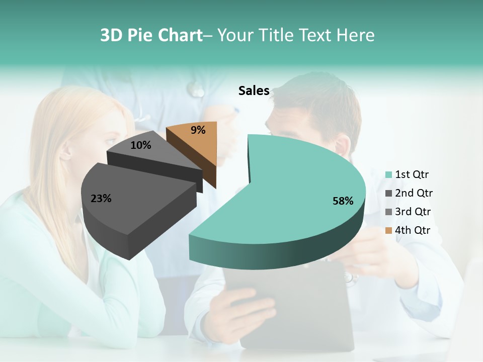 A Doctor And A Patient Discussing Something On A Clipboard PowerPoint Template