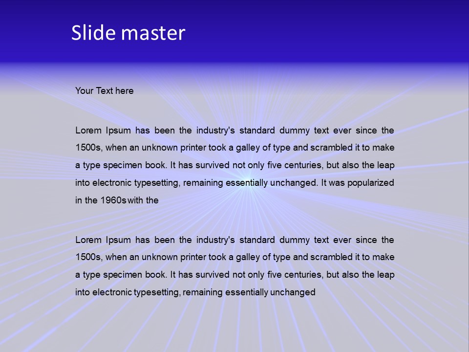 Floor Wall Lamp PowerPoint Template