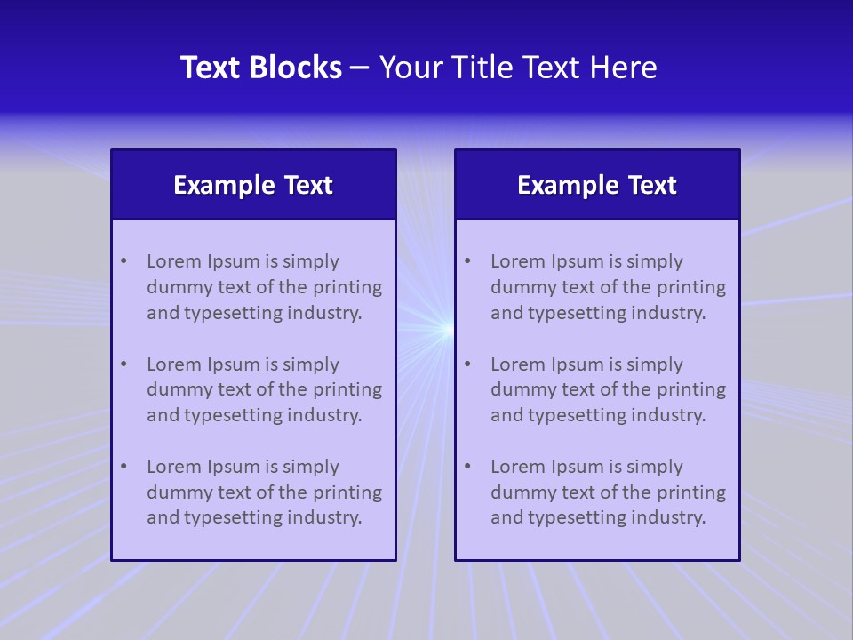 Floor Wall Lamp PowerPoint Template