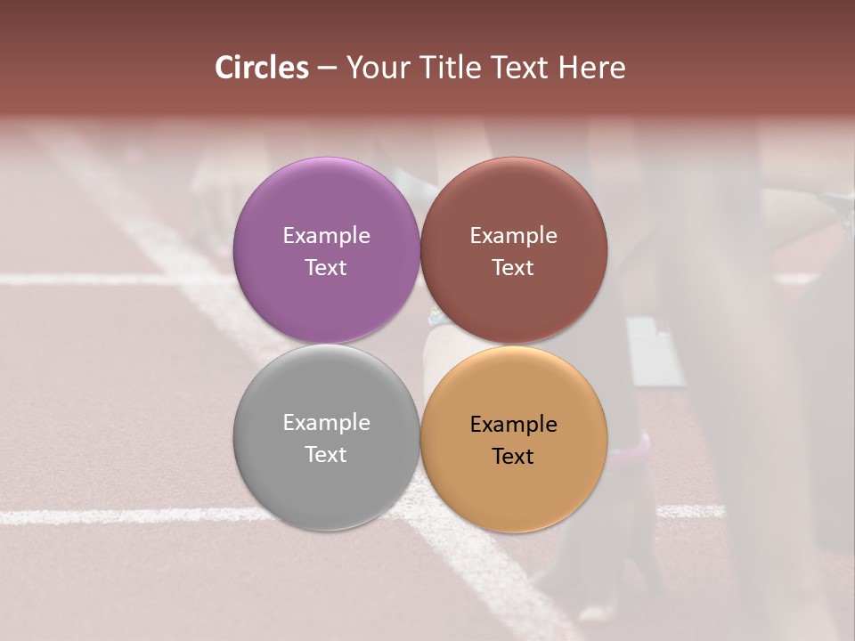 Adult Track Hand PowerPoint Template