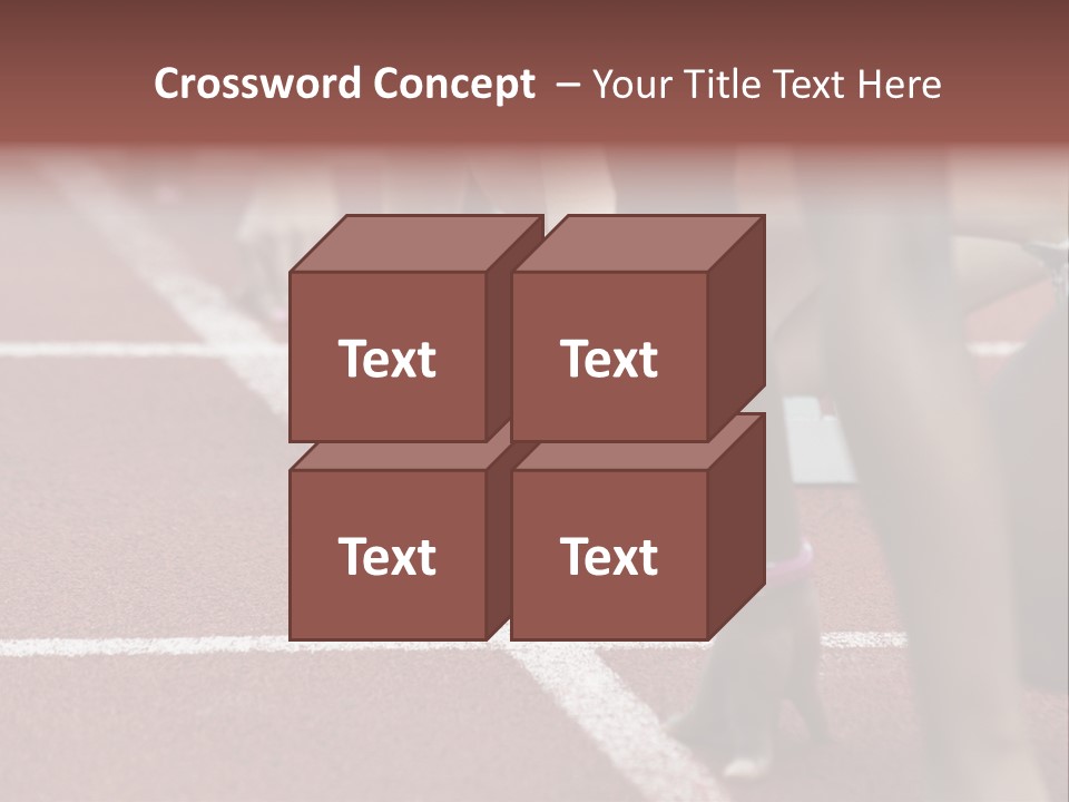 Adult Track Hand PowerPoint Template