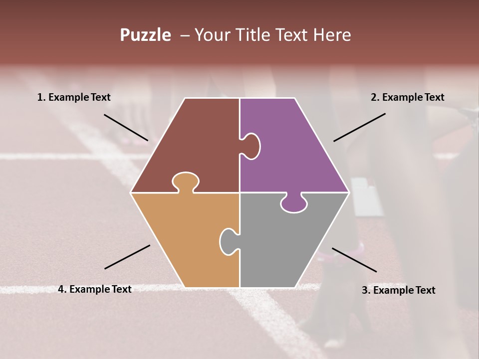 Adult Track Hand PowerPoint Template