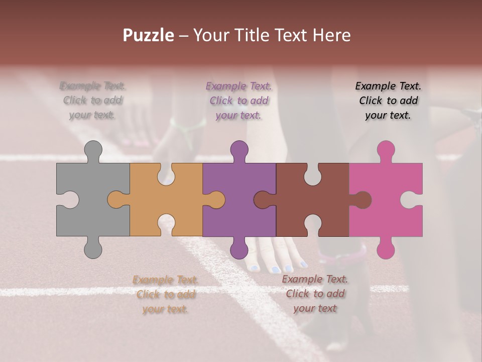 Adult Track Hand PowerPoint Template