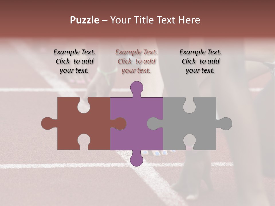 Adult Track Hand PowerPoint Template