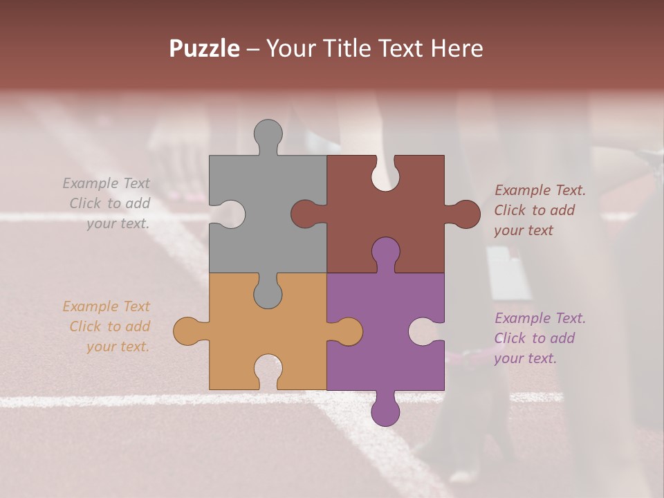 Adult Track Hand PowerPoint Template