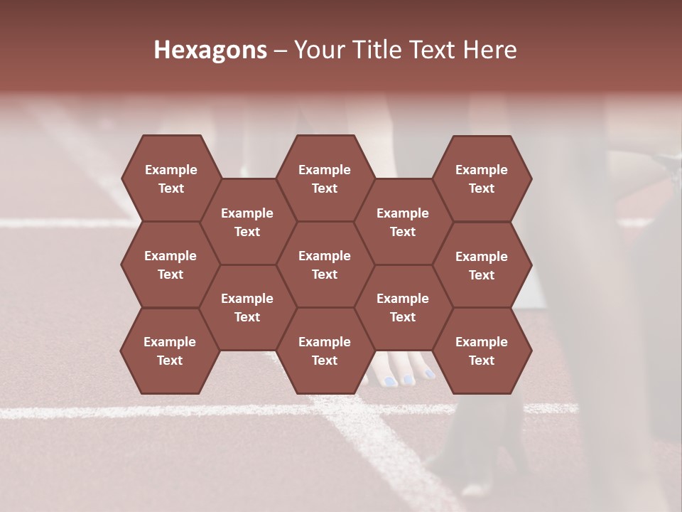 Adult Track Hand PowerPoint Template