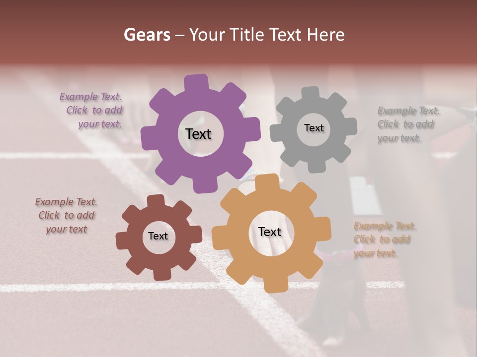 Adult Track Hand PowerPoint Template