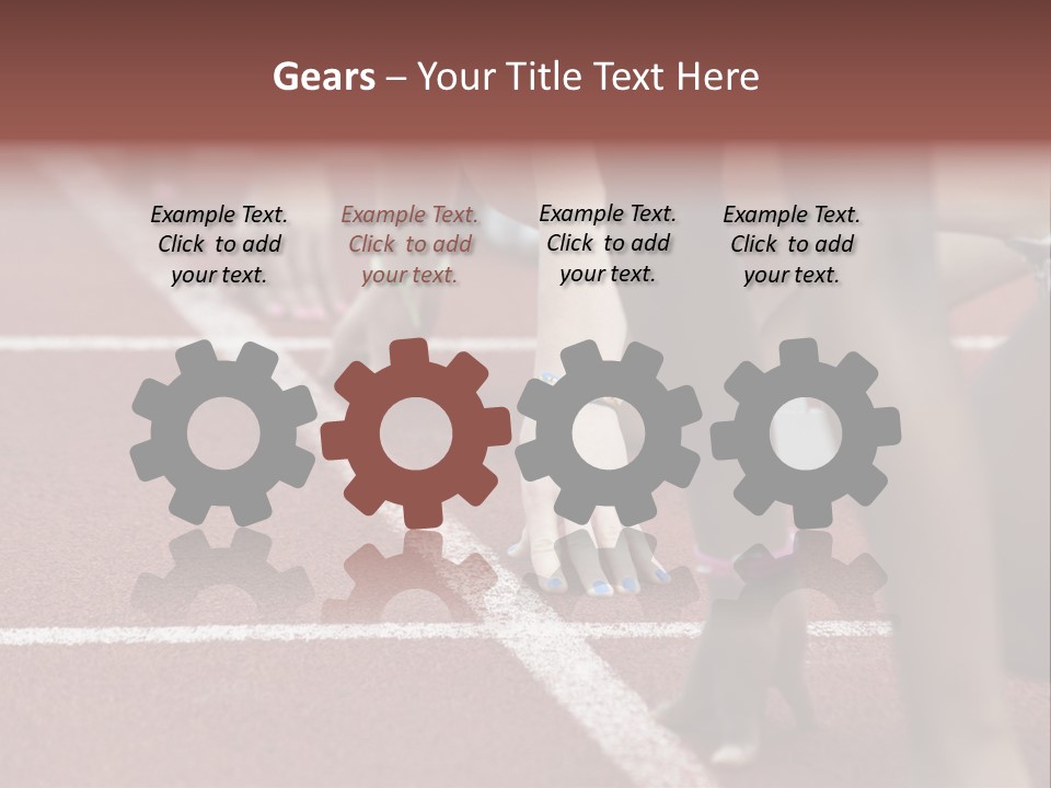 Adult Track Hand PowerPoint Template