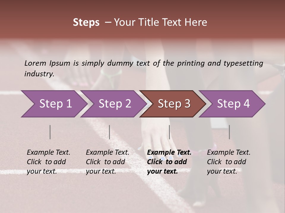 Adult Track Hand PowerPoint Template