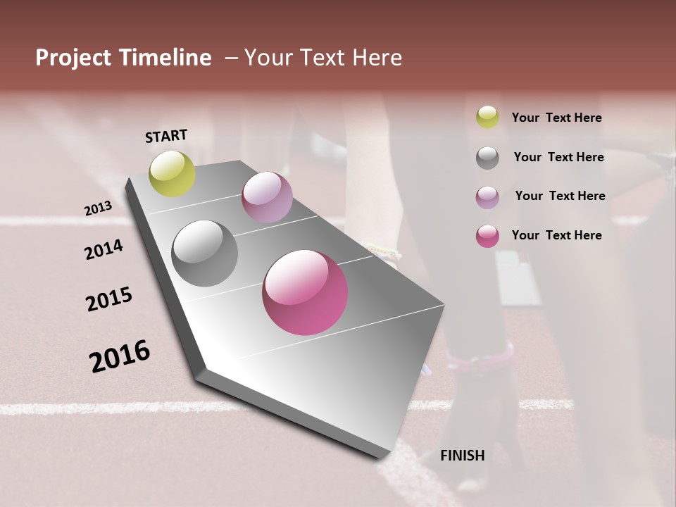 Adult Track Hand PowerPoint Template