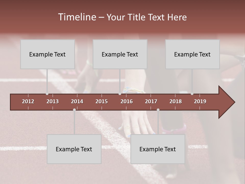 Adult Track Hand PowerPoint Template