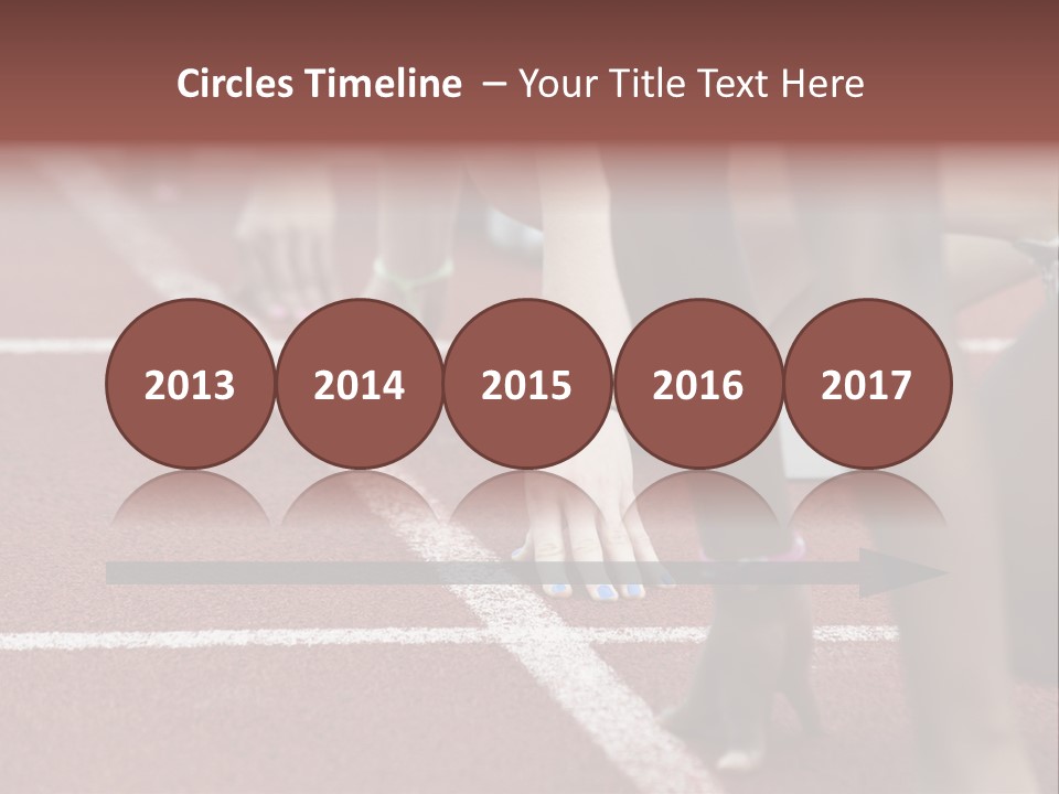 Adult Track Hand PowerPoint Template