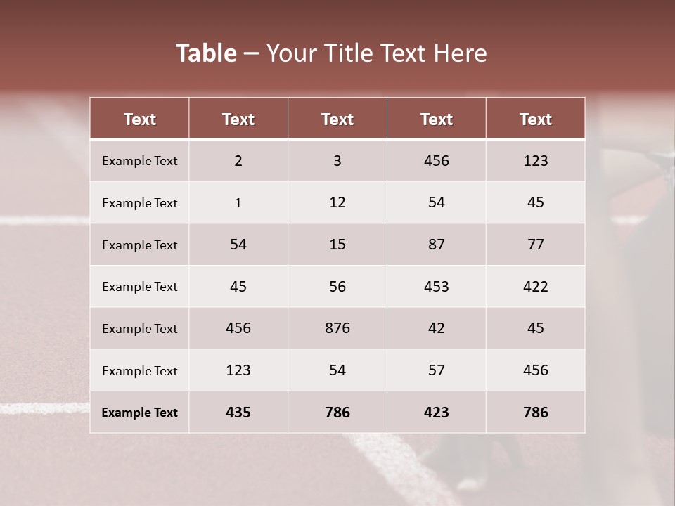 Adult Track Hand PowerPoint Template