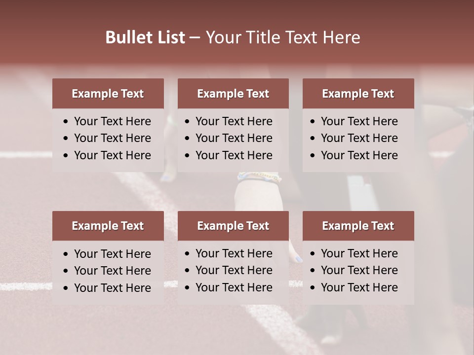 Adult Track Hand PowerPoint Template