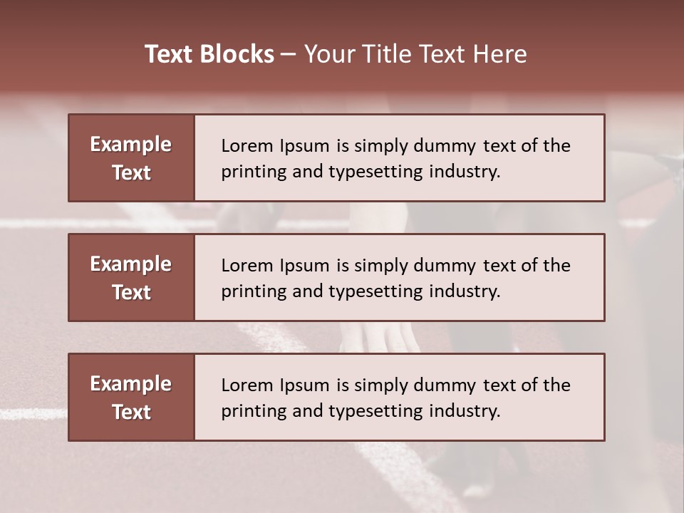 Adult Track Hand PowerPoint Template