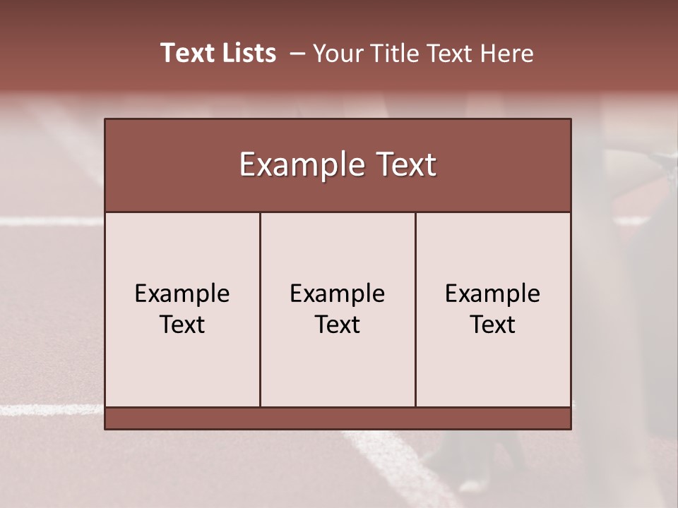 Adult Track Hand PowerPoint Template