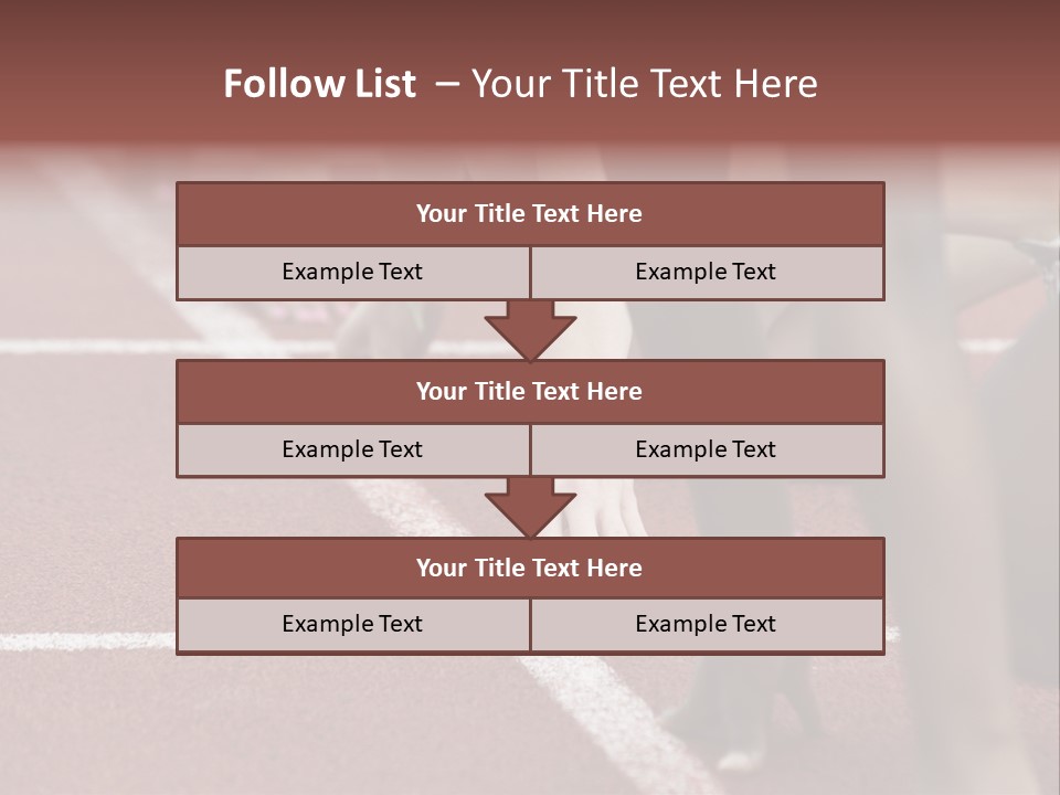 Adult Track Hand PowerPoint Template