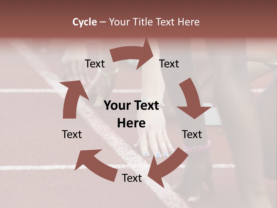 Adult Track Hand PowerPoint Template