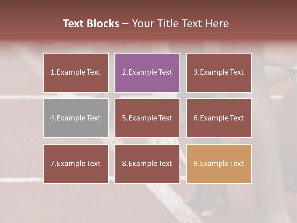 Adult Track Hand PowerPoint Template