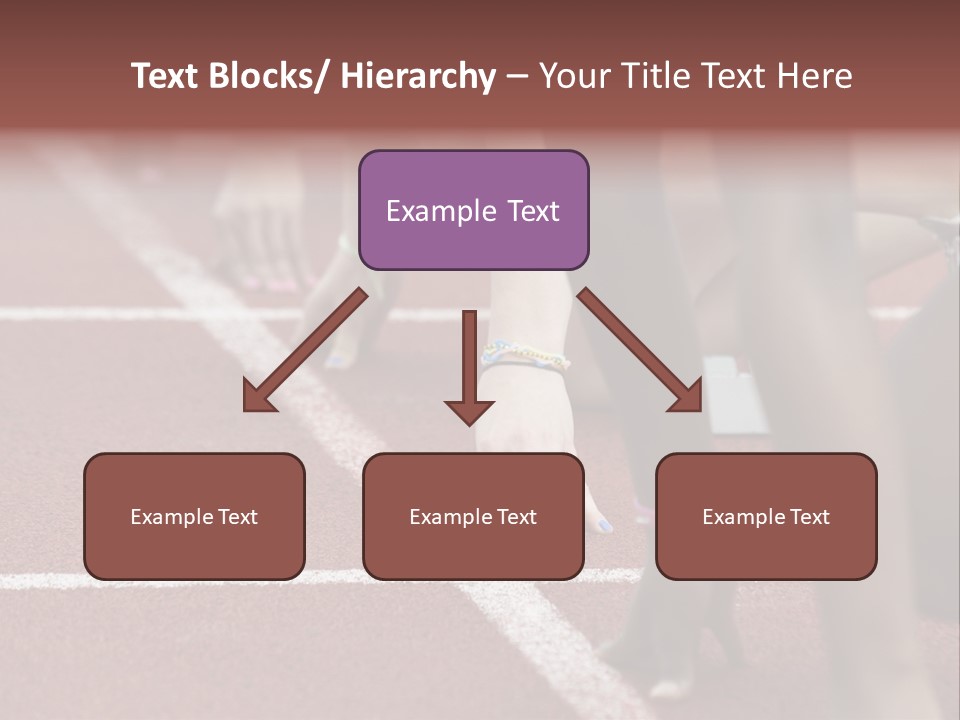 Adult Track Hand PowerPoint Template