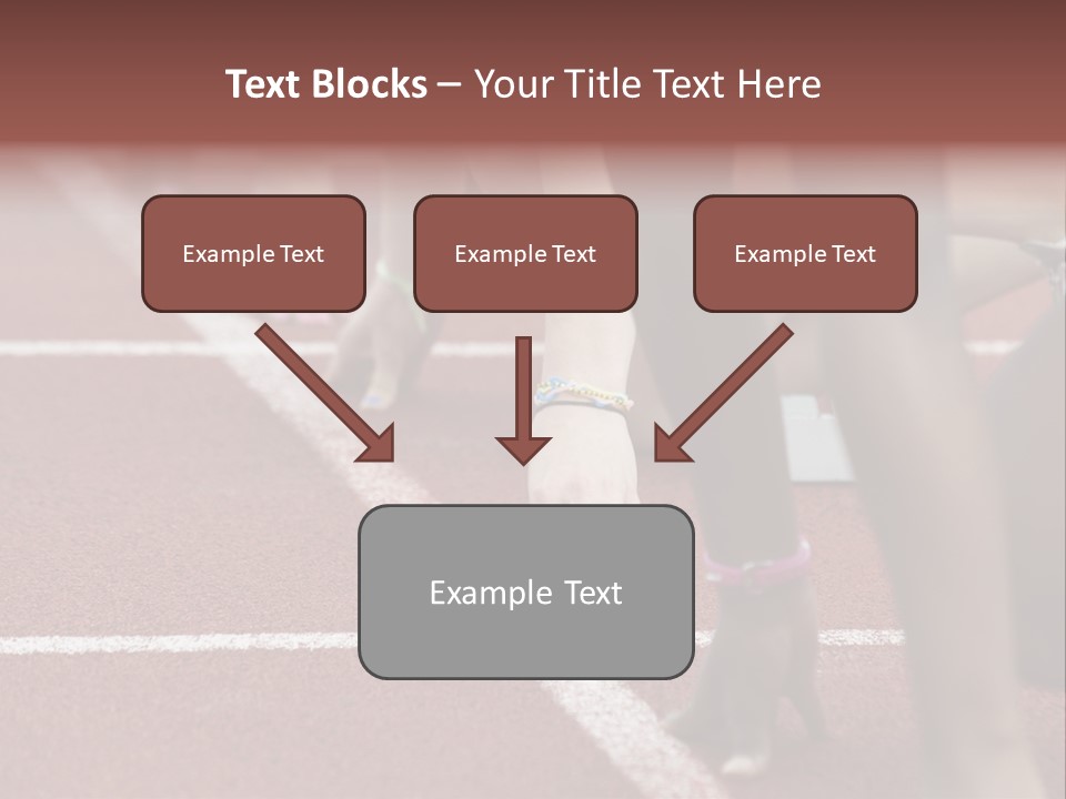 Adult Track Hand PowerPoint Template