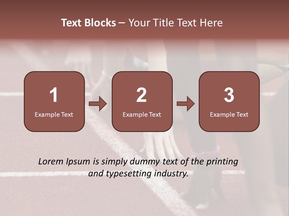 Adult Track Hand PowerPoint Template