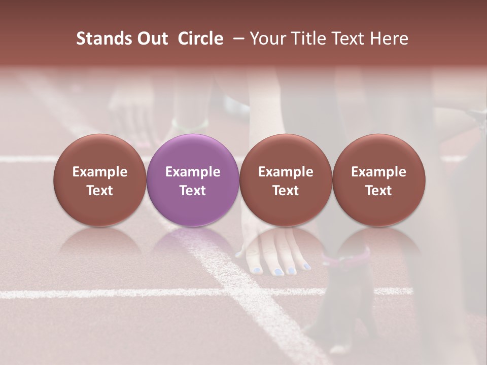 Adult Track Hand PowerPoint Template