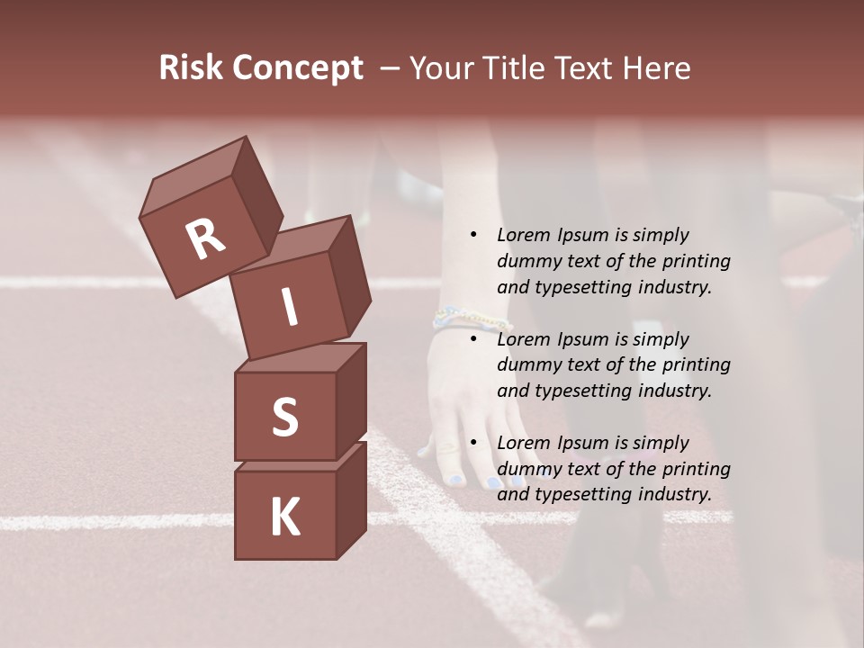 Adult Track Hand PowerPoint Template