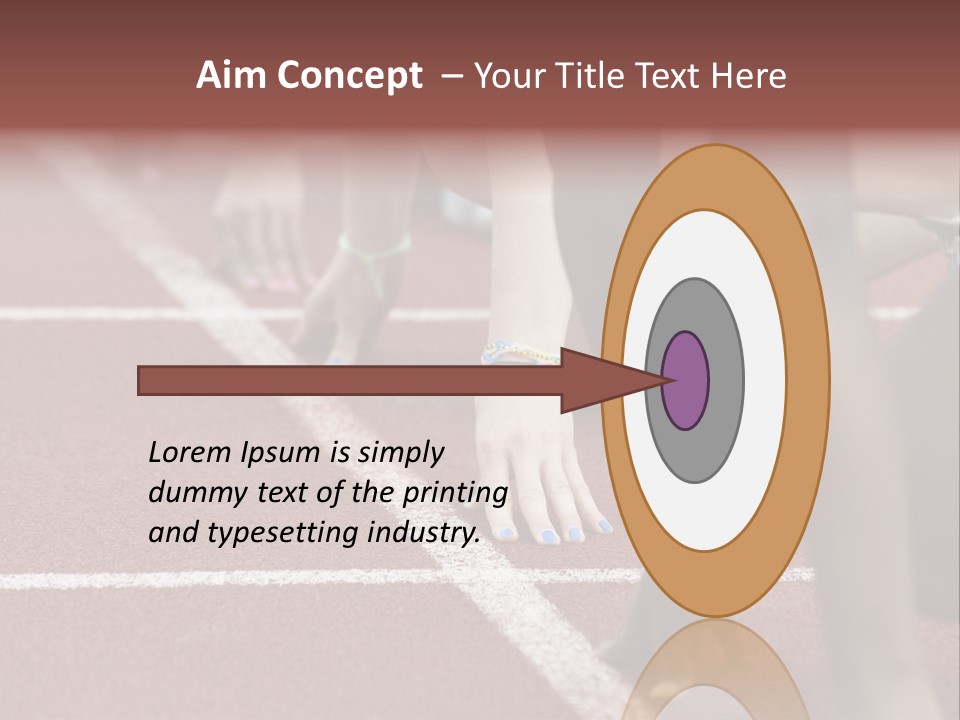 Adult Track Hand PowerPoint Template