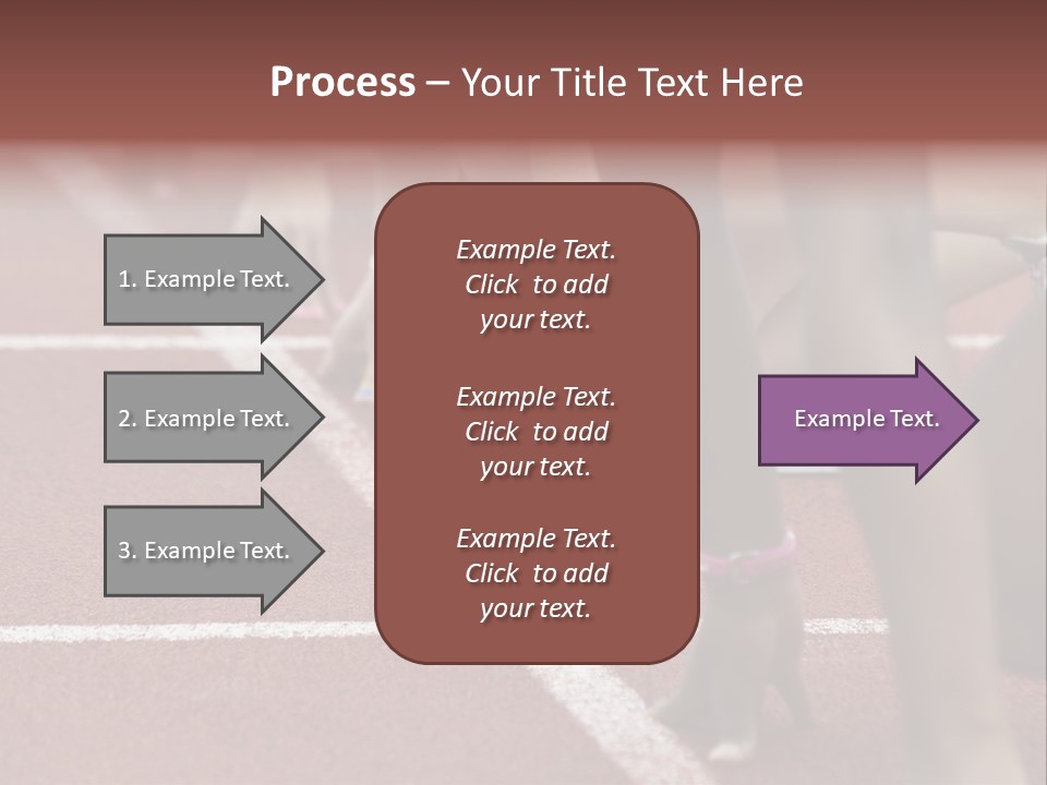 Adult Track Hand PowerPoint Template