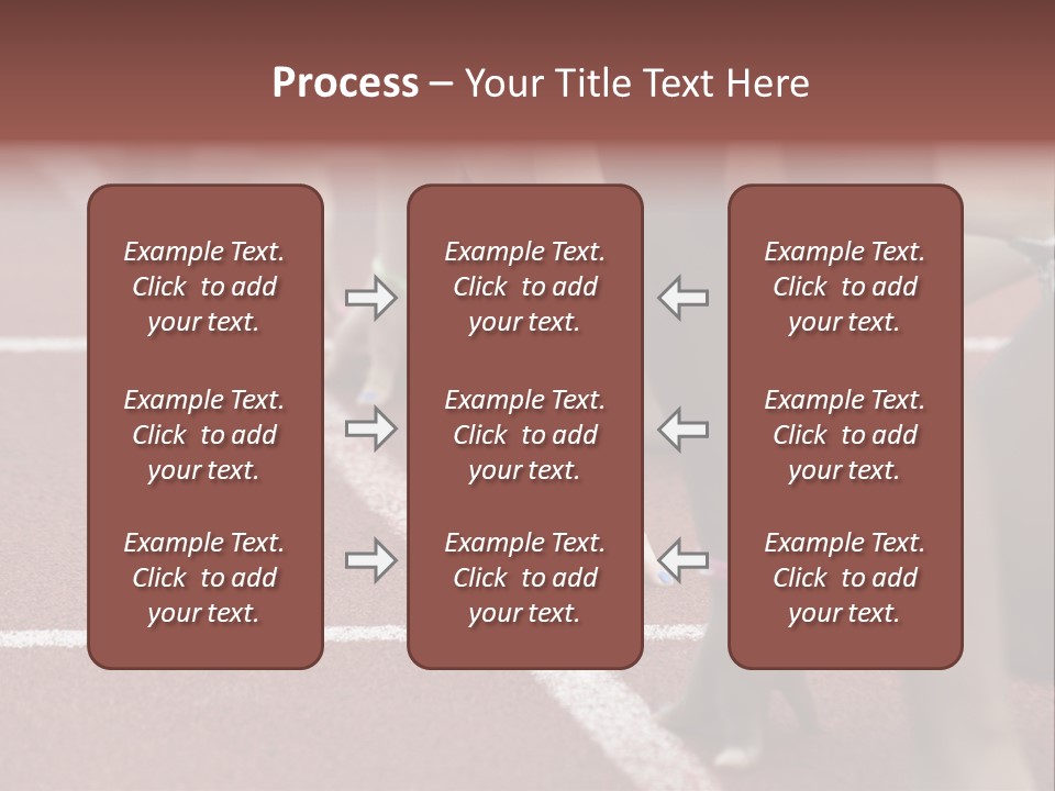 Adult Track Hand PowerPoint Template