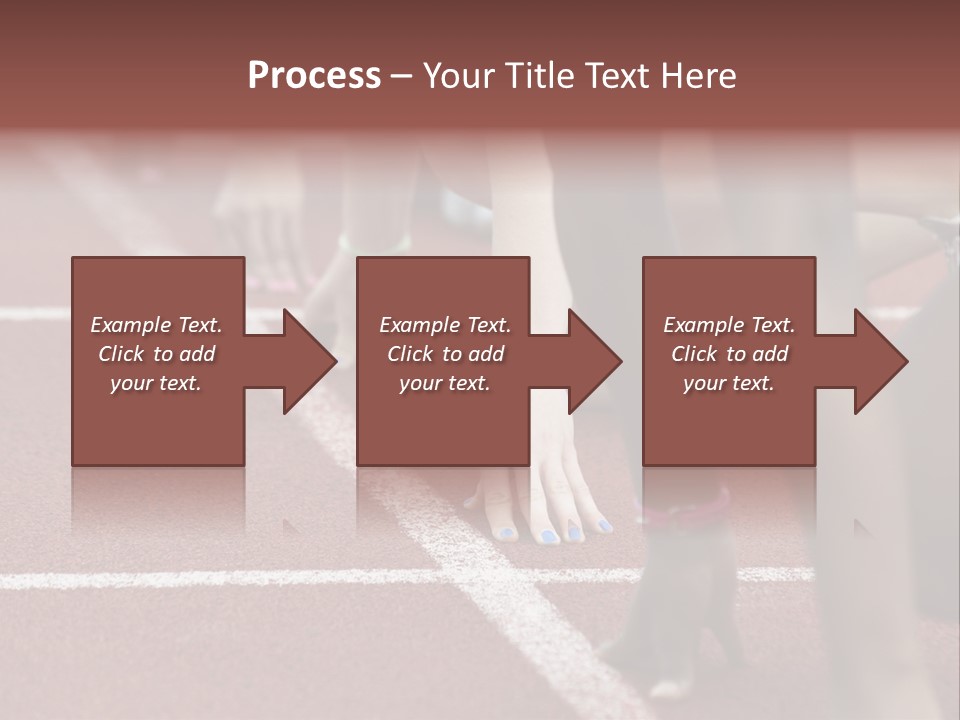 Adult Track Hand PowerPoint Template