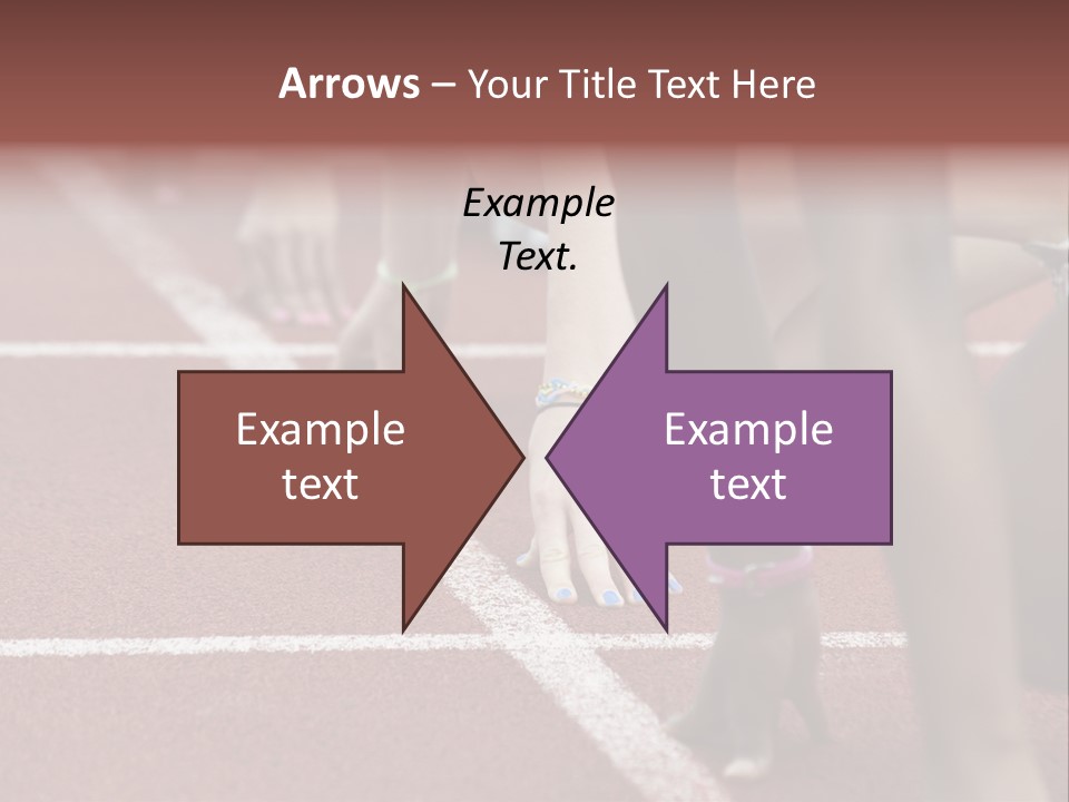 Adult Track Hand PowerPoint Template