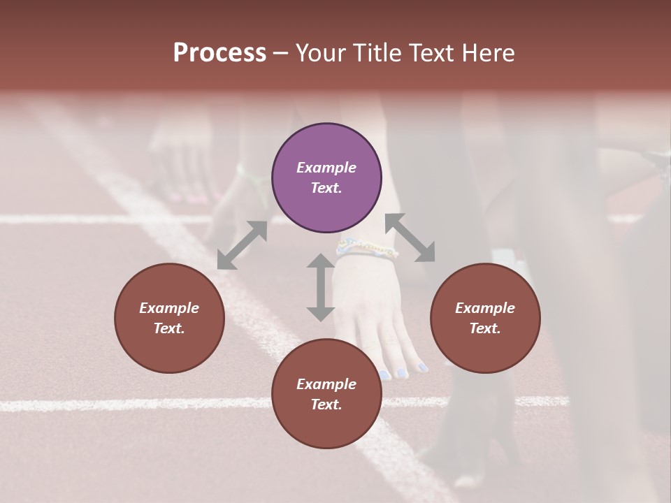 Adult Track Hand PowerPoint Template