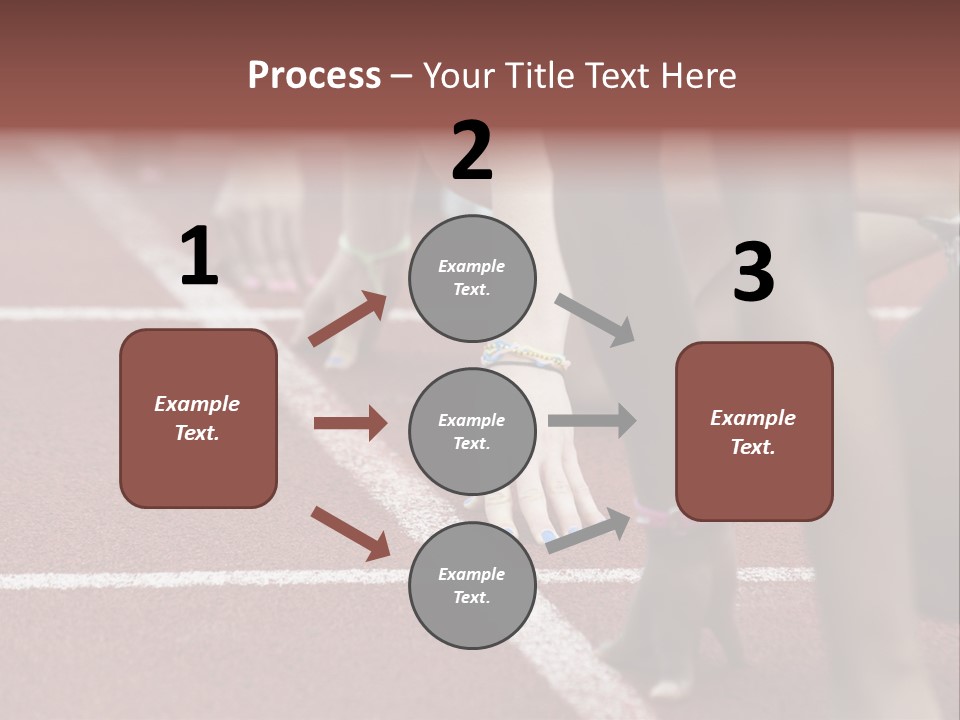 Adult Track Hand PowerPoint Template