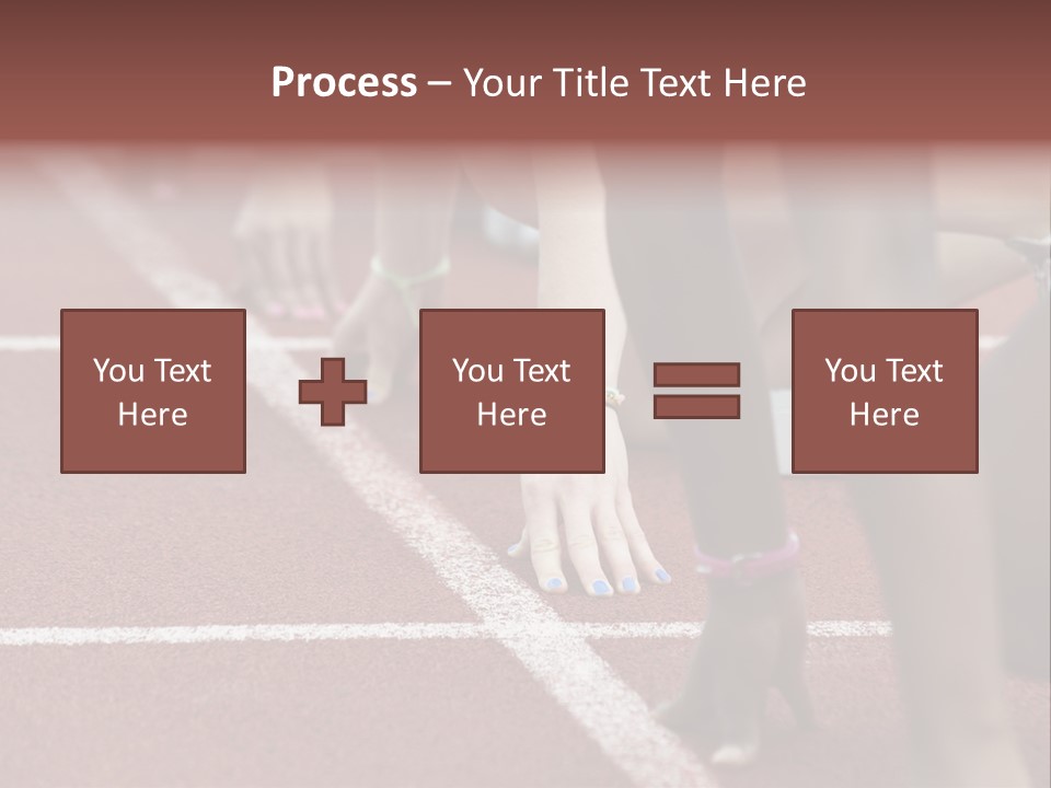 Adult Track Hand PowerPoint Template