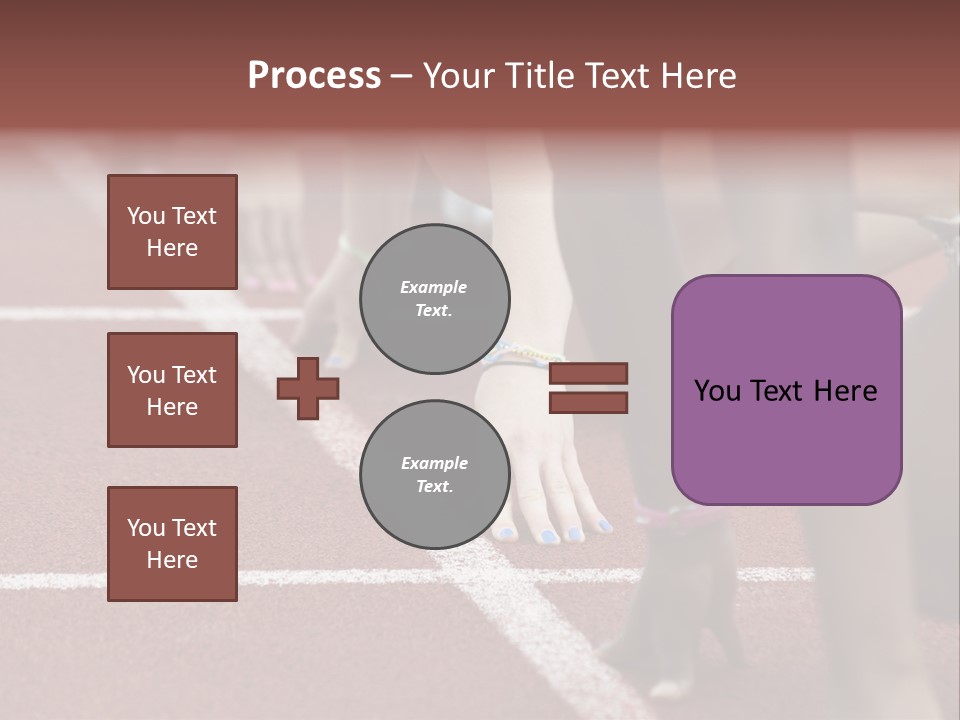 Adult Track Hand PowerPoint Template