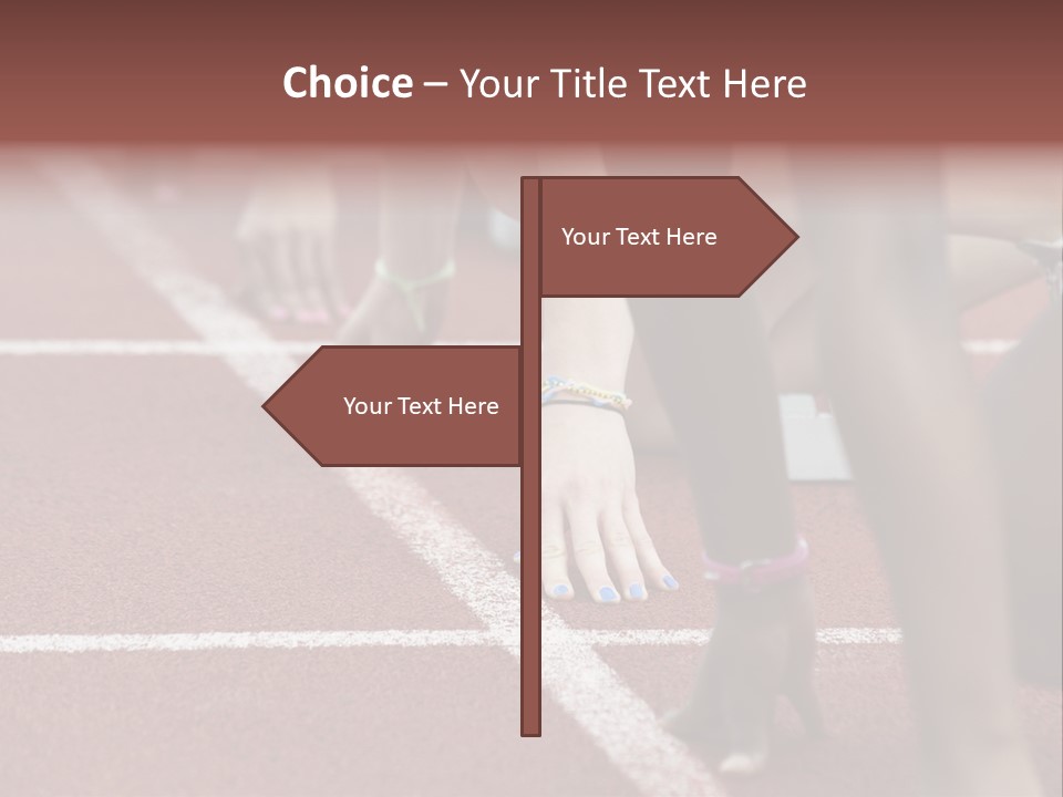 Adult Track Hand PowerPoint Template