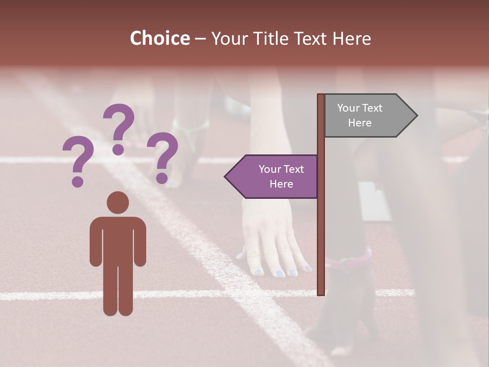 Adult Track Hand PowerPoint Template