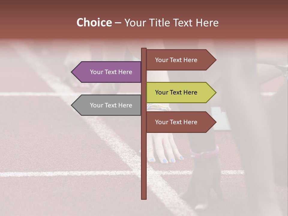 Adult Track Hand PowerPoint Template