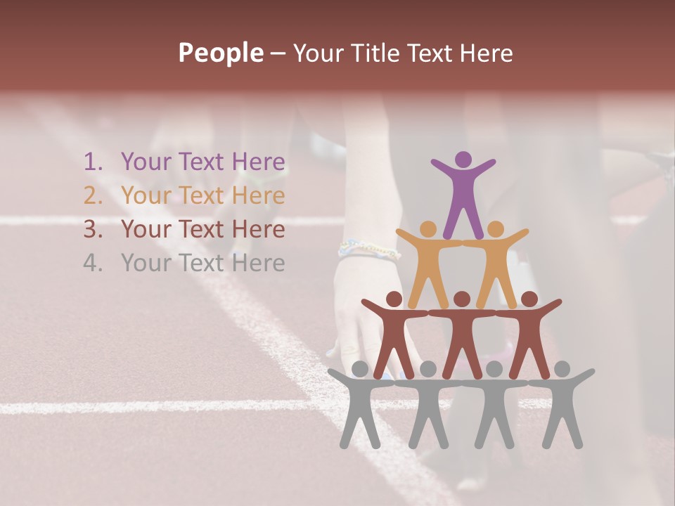 Adult Track Hand PowerPoint Template