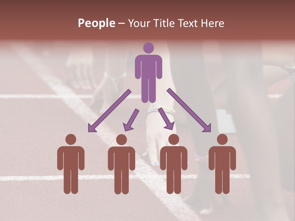 Adult Track Hand PowerPoint Template