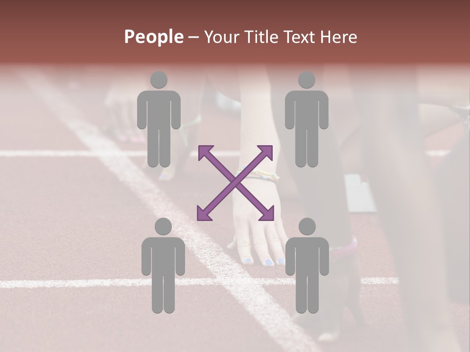 Adult Track Hand PowerPoint Template