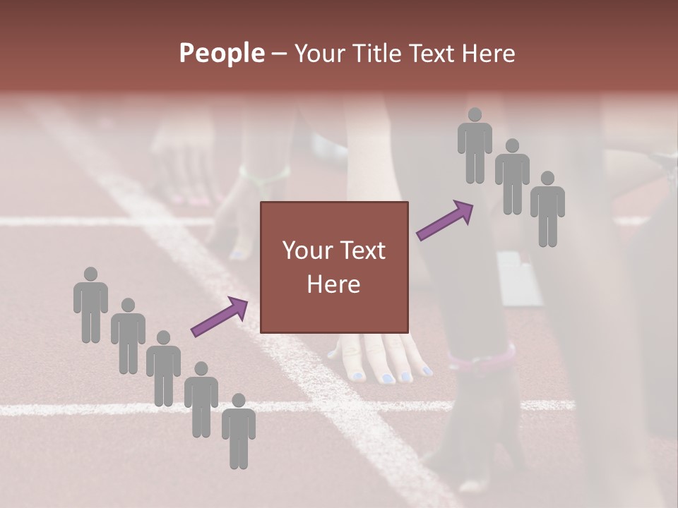 Adult Track Hand PowerPoint Template