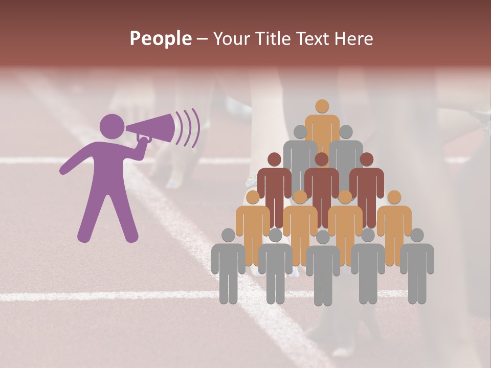 Adult Track Hand PowerPoint Template