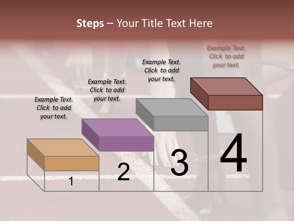 Adult Track Hand PowerPoint Template
