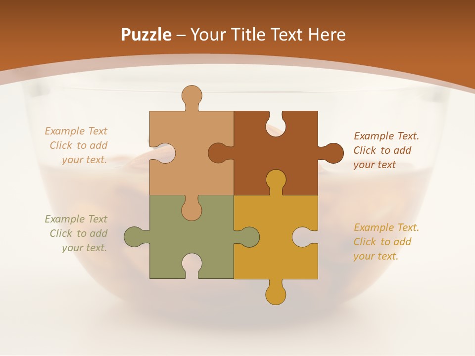 A Glass Bowl Filled With Almonds On Top Of A Table PowerPoint Template